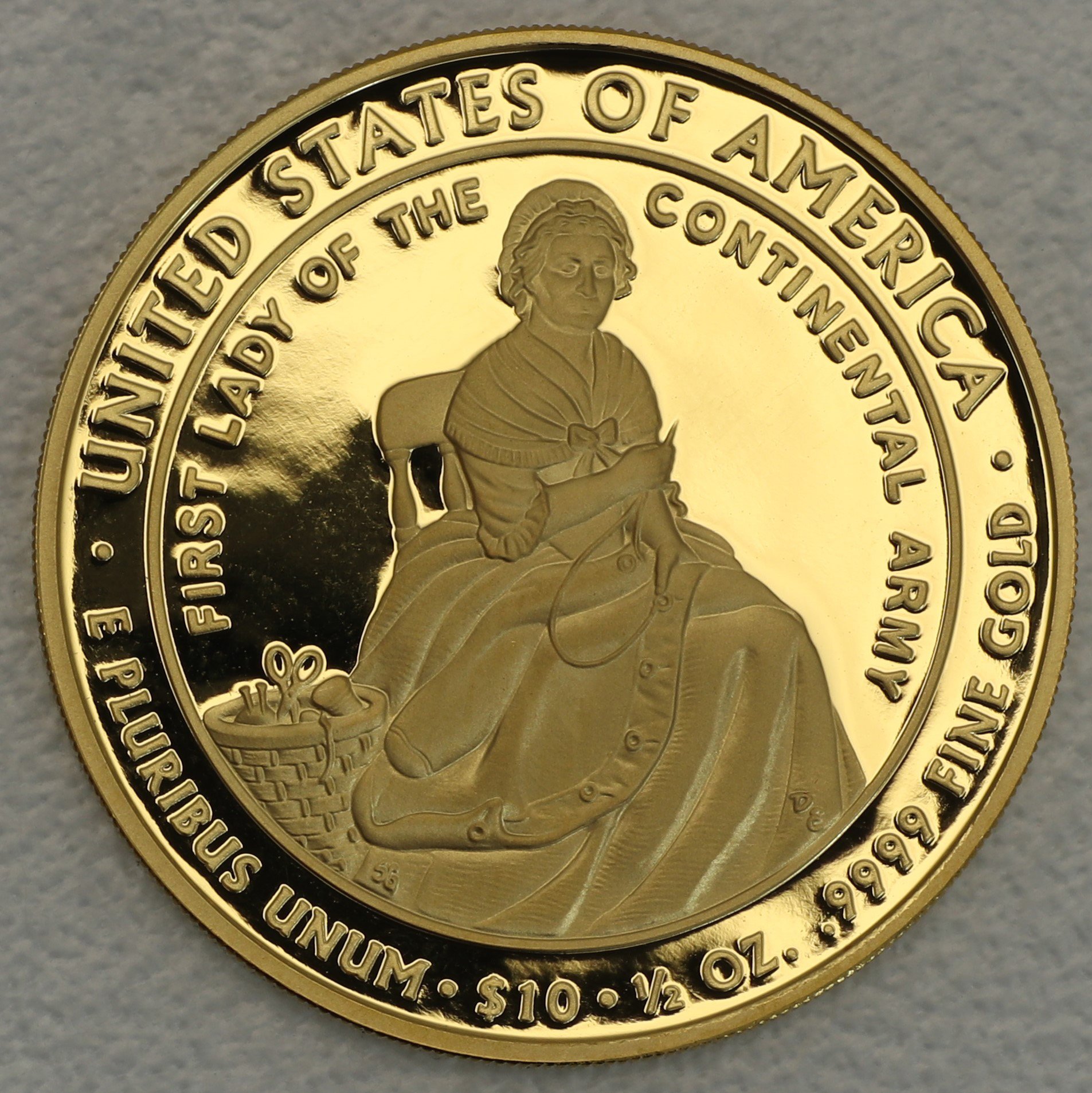 Goldmünze 1/2oz "Martha Washington" 2007 First Spouse Gold Proof Coin (USA) - Detailansicht 1