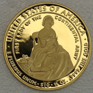 Goldmünze 1/2oz "Martha Washington" 2007 First Spouse Gold Proof Coin (USA) - Miniaturansicht 2