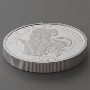 Silbermünze 2oz "Yale of Beaufort" 2023 (PP) Royal Tudor Beasts 19% (Großbritannien) - Miniaturansicht 3