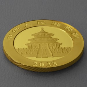 Goldmünze 30g "Panda" 2023 (China) - Miniaturansicht 4