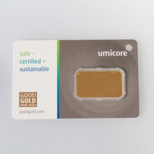 Goldbarren 10g UMICORE/Blister m. Zertifikat - Miniaturansicht 2