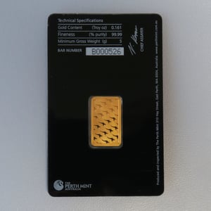 Goldbarren 5g THE PERTH MINT "Känguru" - Miniaturansicht 2