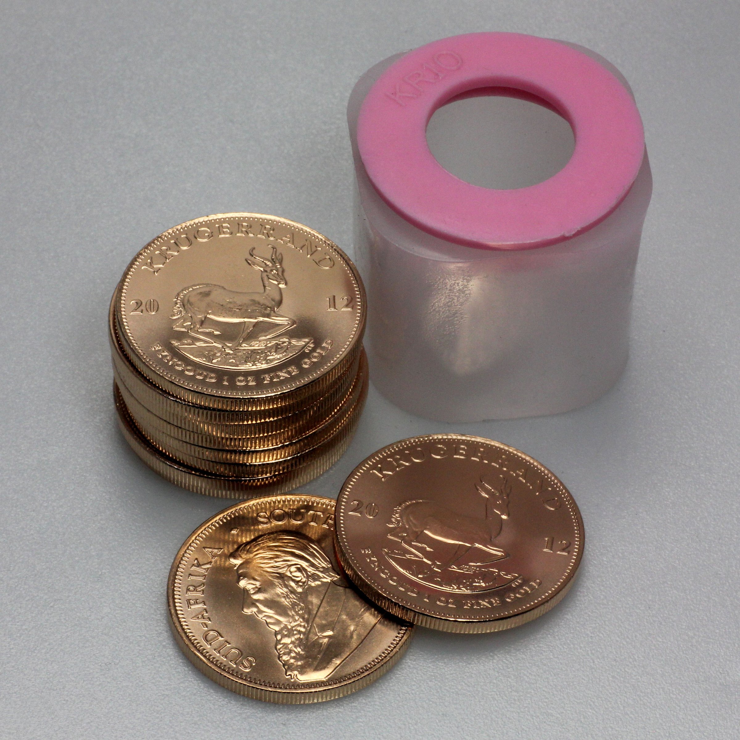 Goldmünze 10 x 1oz "Krügerrand" aktueller Jahrgang Tube (Südafrika) - Detailansicht 3