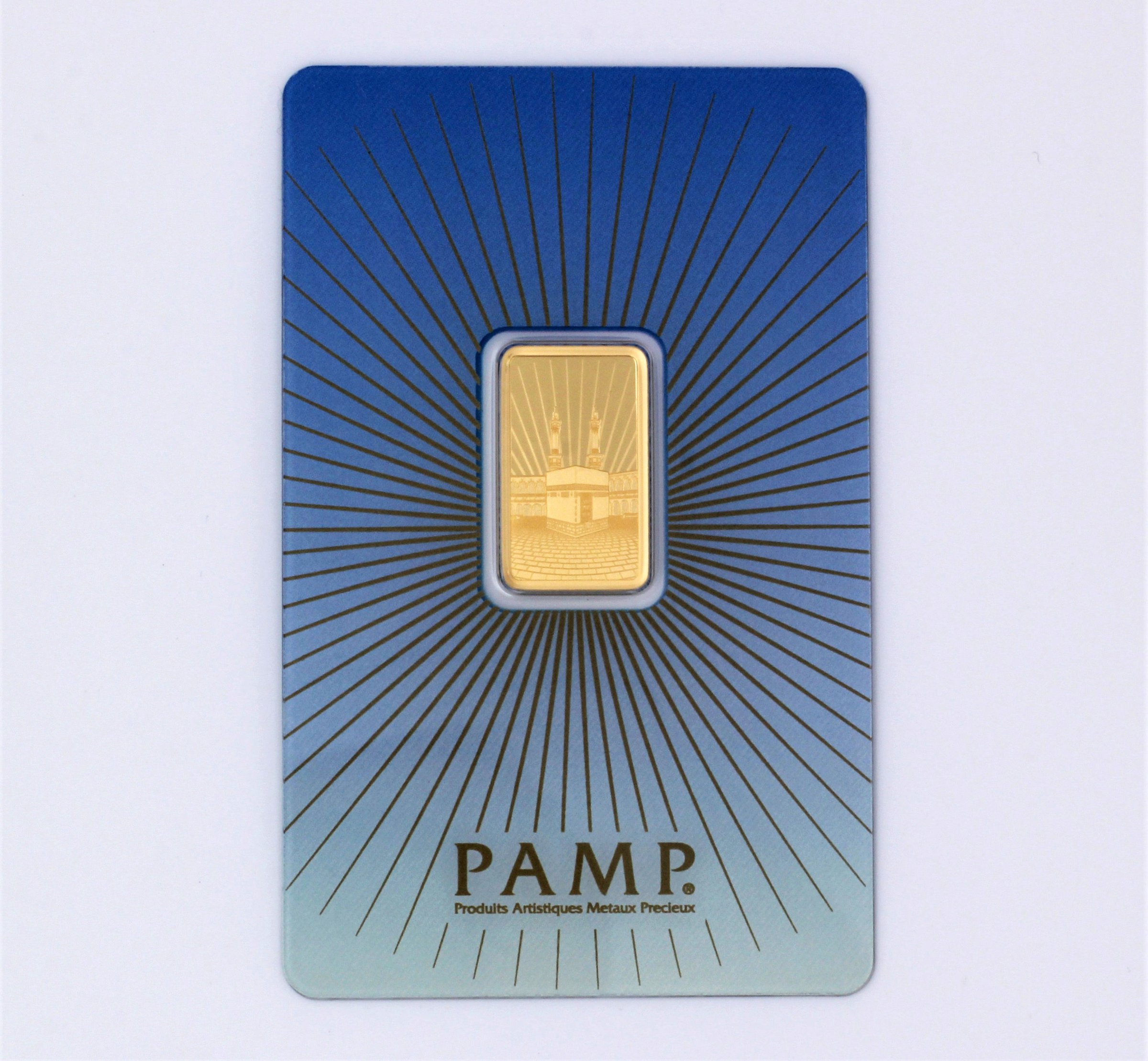 Goldbarren 5g PAMP "Mekka - Ka Bah" - Hauptansicht