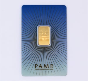 Goldbarren 5g PAMP "Mekka - Ka Bah" - Hauptansicht