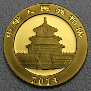 Goldmünze 1/10oz "Panda" 2014 (China) - Miniaturansicht 2