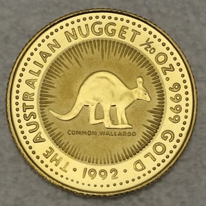 Goldmünze 1/20oz "Känguru" 1992 Australian Nugget (Australien) - Hauptansicht