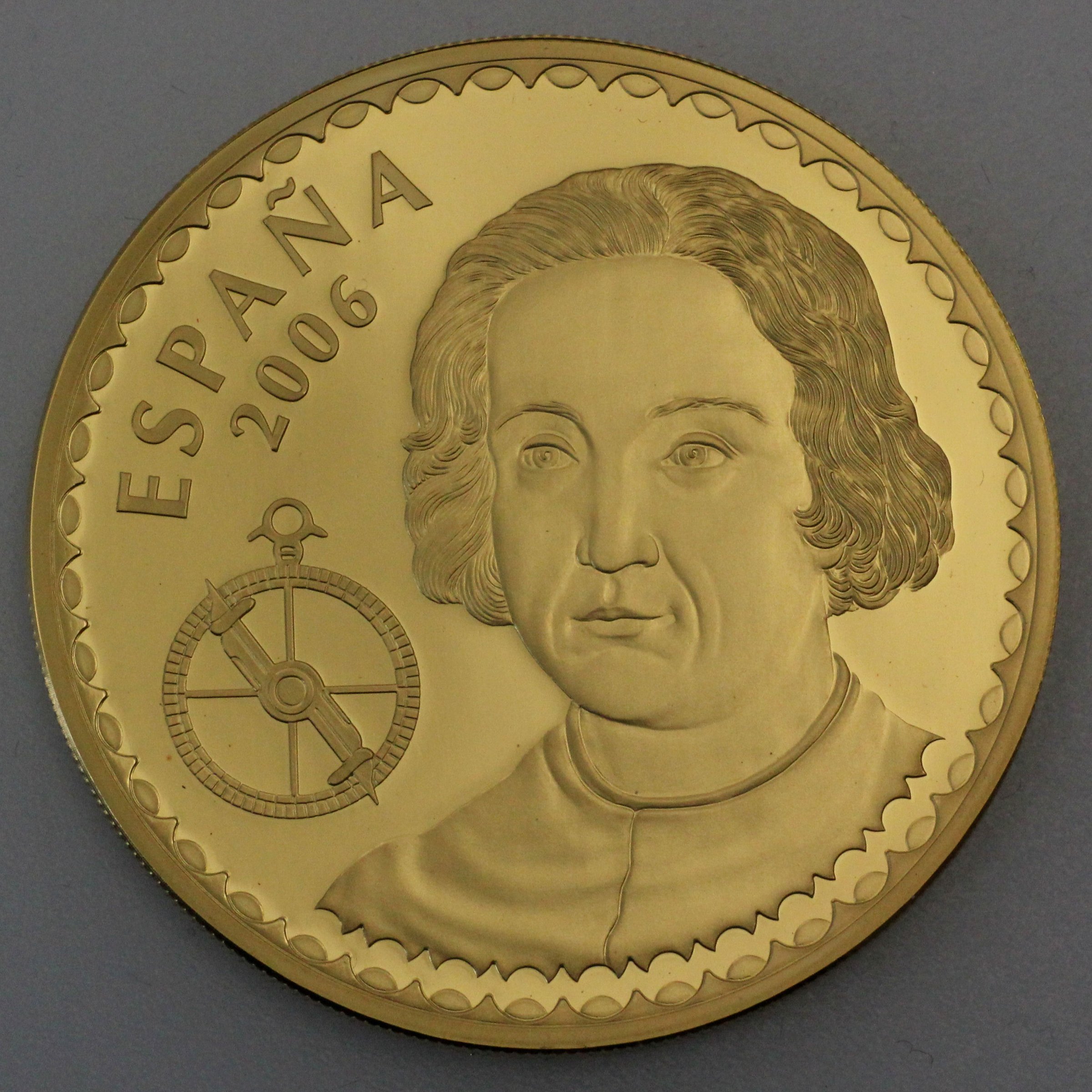 Goldmünze 400 Euro "Cristóbal Colón" 2006 (Spanien) - Detailansicht 1