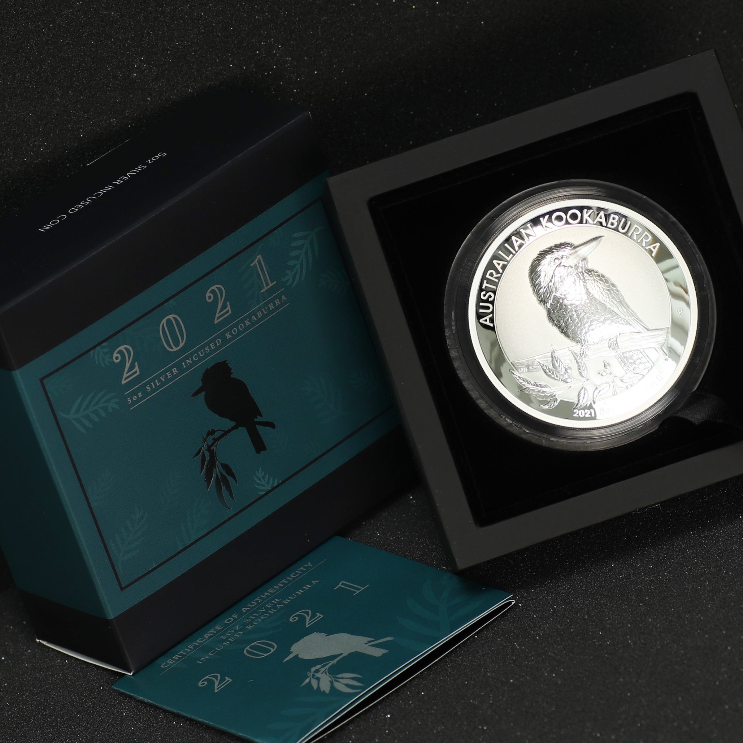 Silbermünze 5oz "Kookaburra" 2021 (Incused) (Australien) - Detailansicht 3