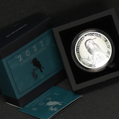 Silbermünze 5oz "Kookaburra" 2021 (Incused) (Australien) - Miniaturansicht 4