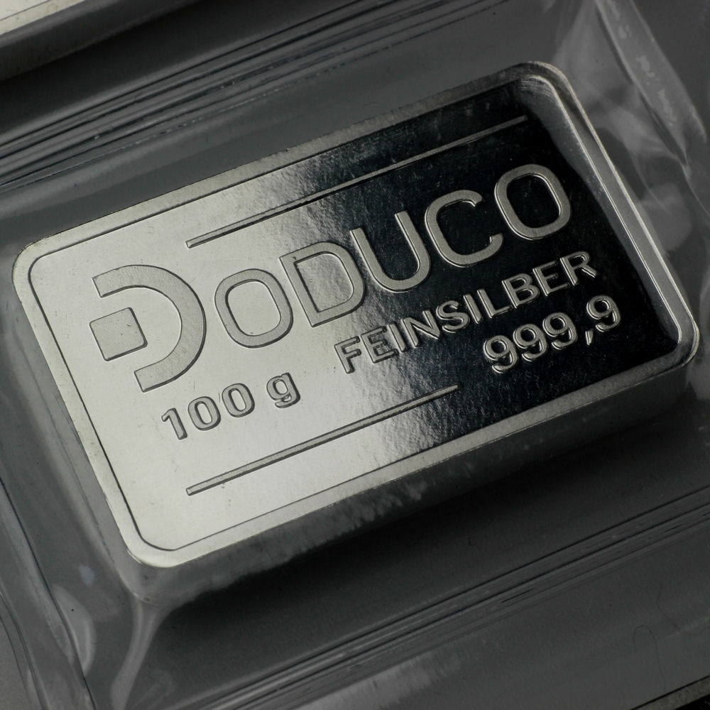Silberbarren 100g Doduco - Detailansicht 3