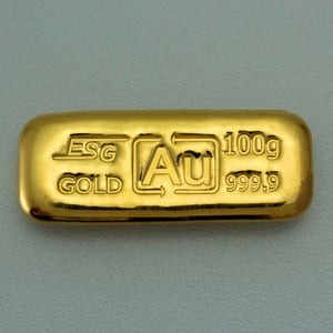 Goldbarren 100g Au-Gussbarren, Feingold - Miniaturansicht 2