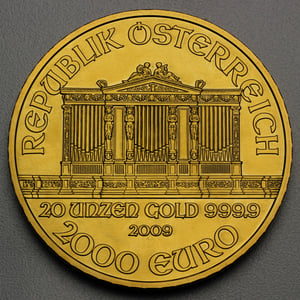 Goldmünze 20oz "Wiener Philharmoniker" 2009 20-jähriges Jubliäum (Österreich) - Hauptansicht