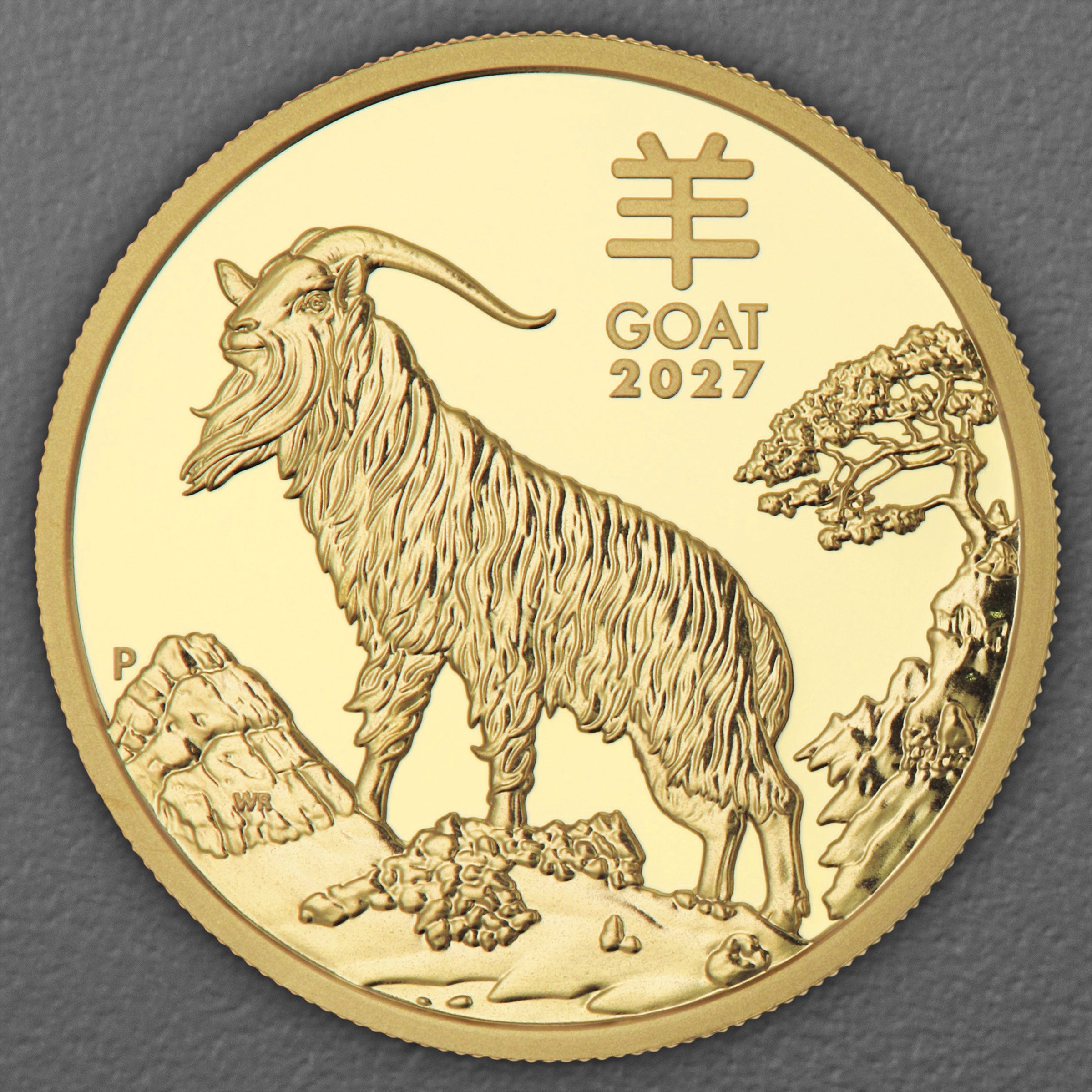Goldmünze 1oz "Ziege" 2027 (PP) Lunar III – Year of the Goat (Australien) - Hauptansicht