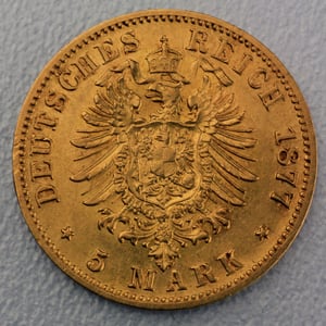 Goldmünze 5 Mark "Wilhelm I." (Preußen) - Miniaturansicht 2