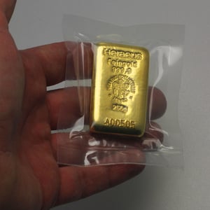 Goldbarren 250g HERAEUS gegossen - Miniaturansicht 6