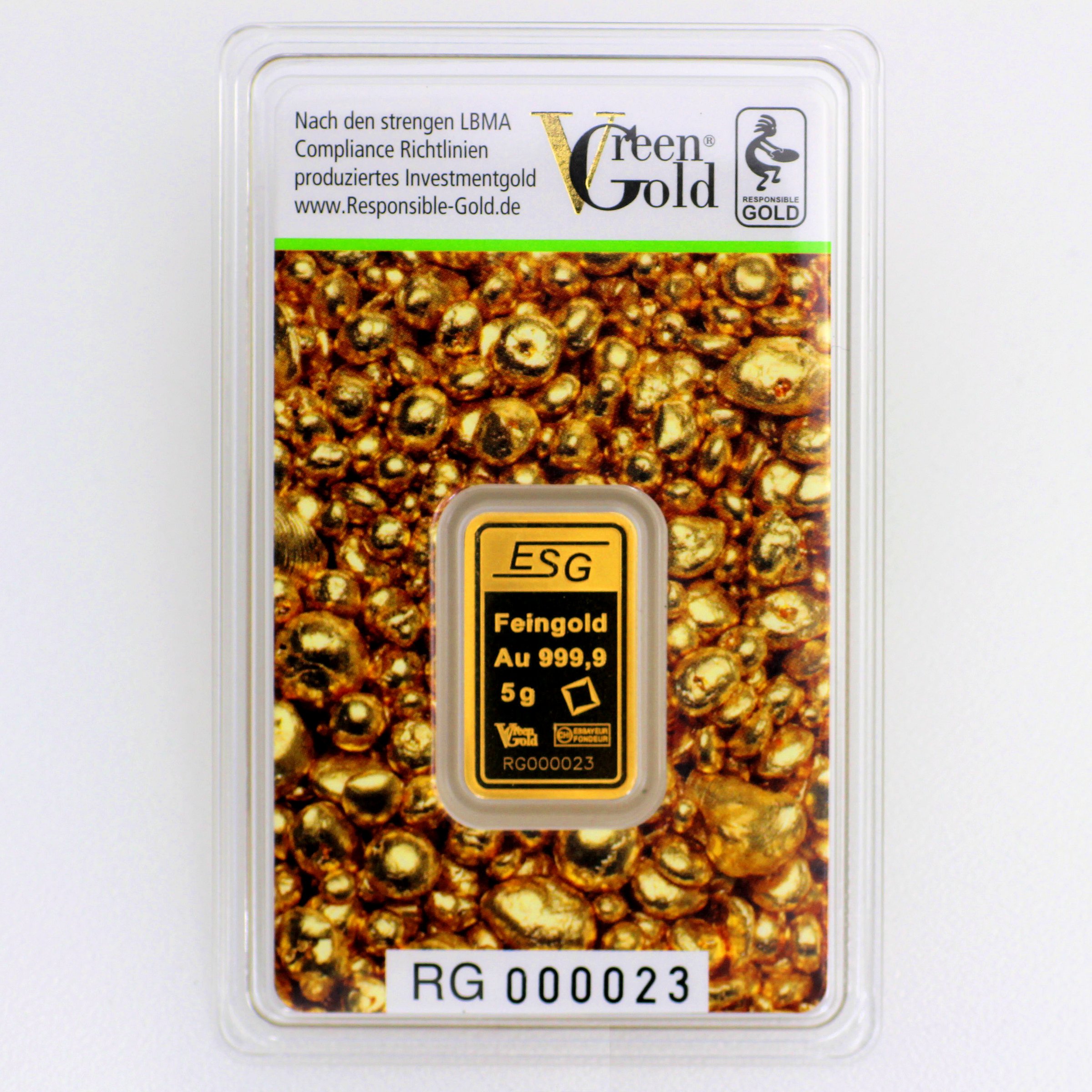 Goldbarren 5g "Auropelli" Responsible-Gold - Detailansicht 1