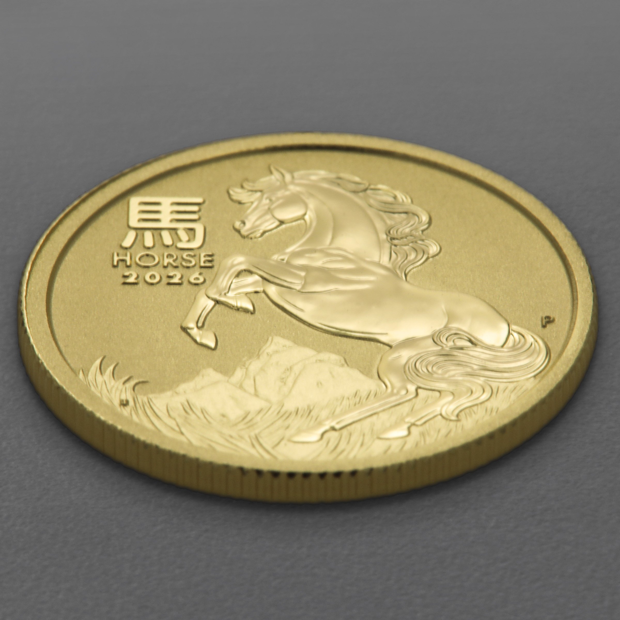 Goldmünze 1/10oz "Pferd" 2026 Lunar III – Year of the Horse (Australien) - Detailansicht 2