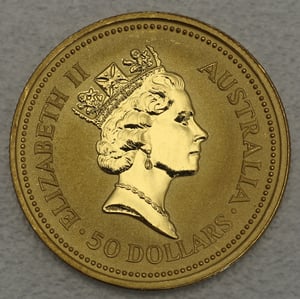 Goldmünze 1/2oz "Känguru" 1990 Australian Nugget (Australien) - Miniaturansicht 2