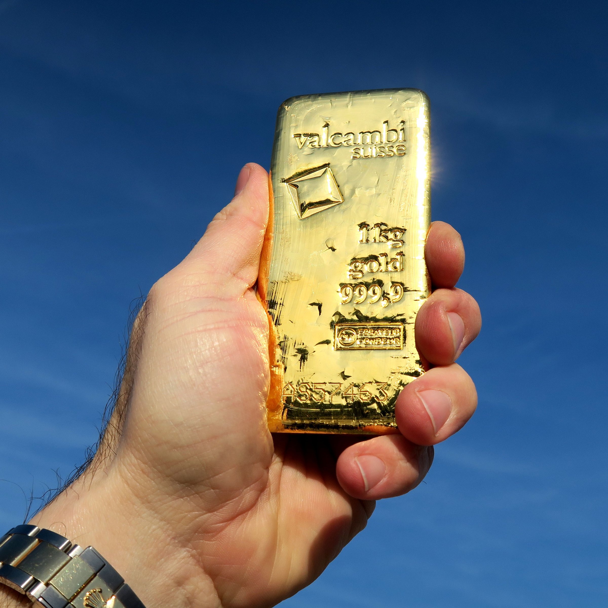Goldbarren 1000g VALCAMBI gegossen - Detailansicht 2