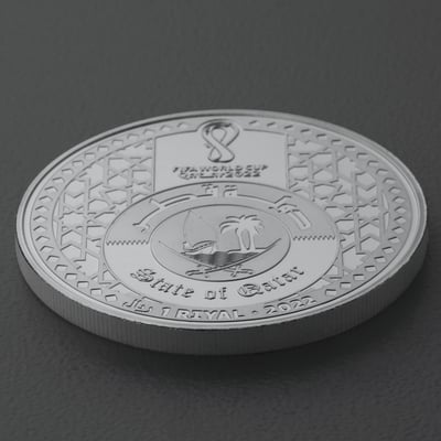 Silbermünze 1oz "FIFA World Cup Trophy" 2022 (Katar) - Miniaturansicht 4