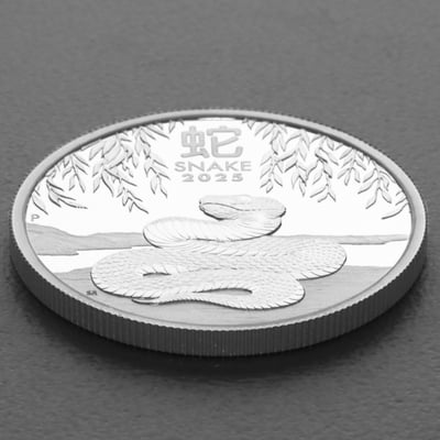 Silbermünze 1/2oz "Schlange" 2025 (PP) Lunar III – Year of the Snake (Australien) - Miniaturansicht 3