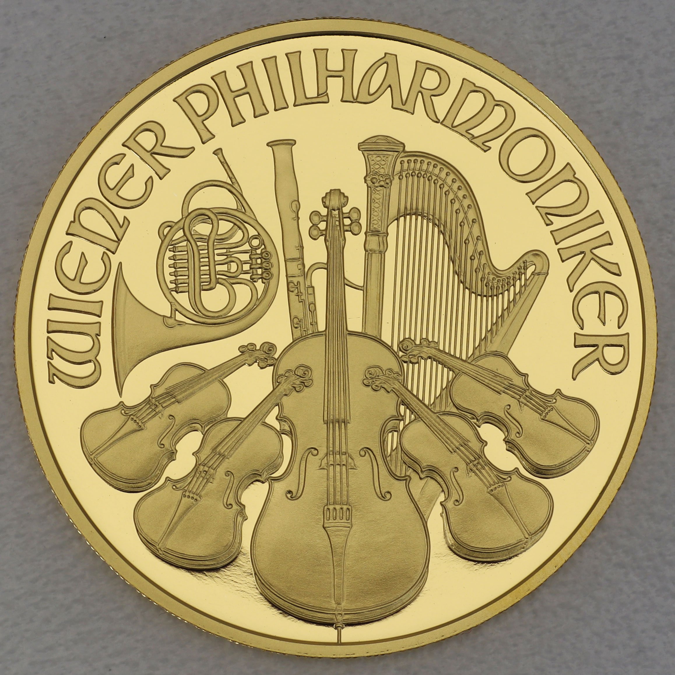 Goldmünzen "Wiener Philharmoniker" 2014 (PP) Set – 2-teilig 1oz+1/4oz (Österreich) - Detailansicht 2