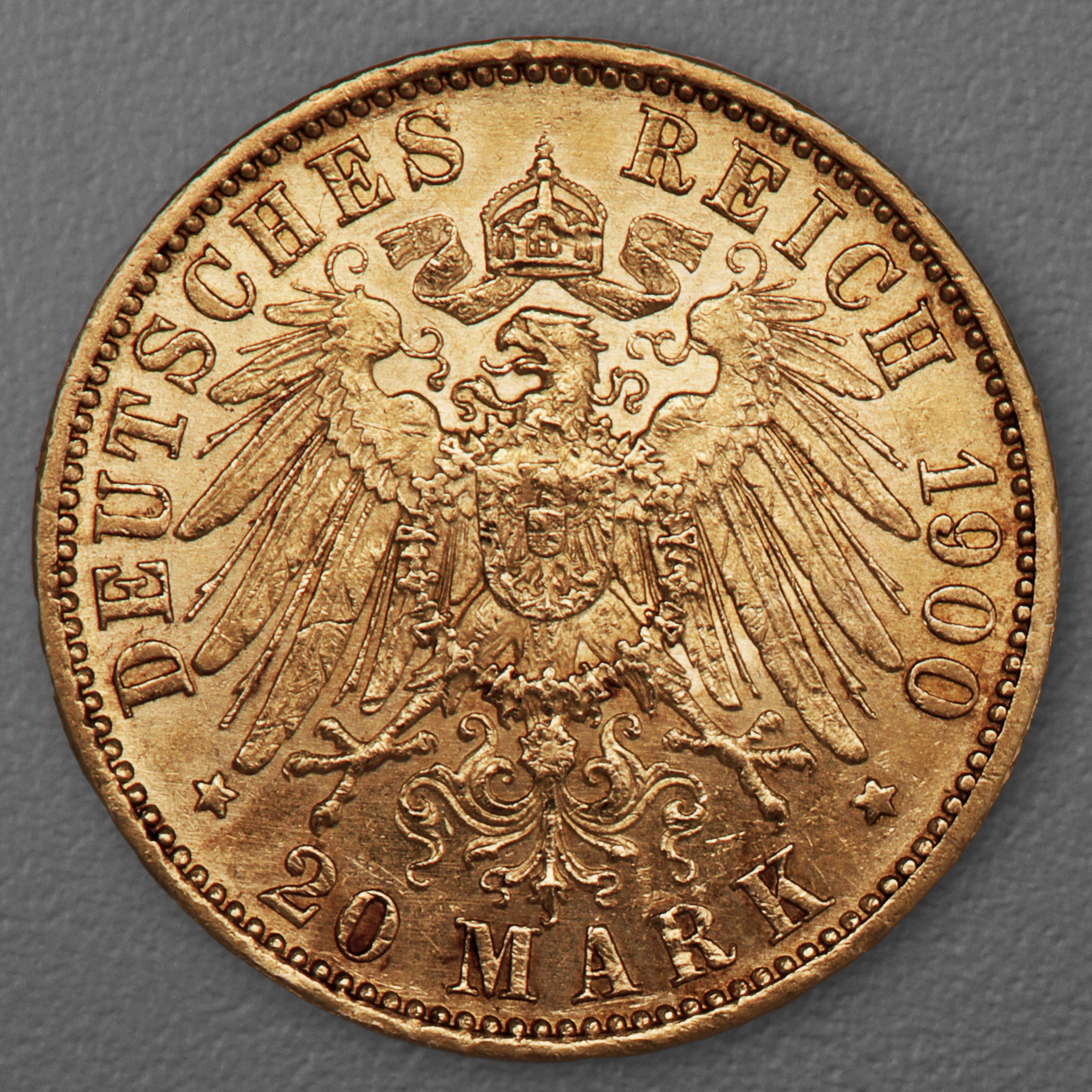 Goldmünze 20 Mark "Wilhelm II." 1900-A J.252 (Preußen) - Detailansicht 1