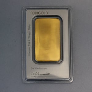 Goldbarren 100g DEGUSSA, im Blister - Miniaturansicht 2