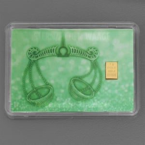 Goldbarren 1g "Sternzeichen: Waage" (Flip) - Miniaturansicht 2