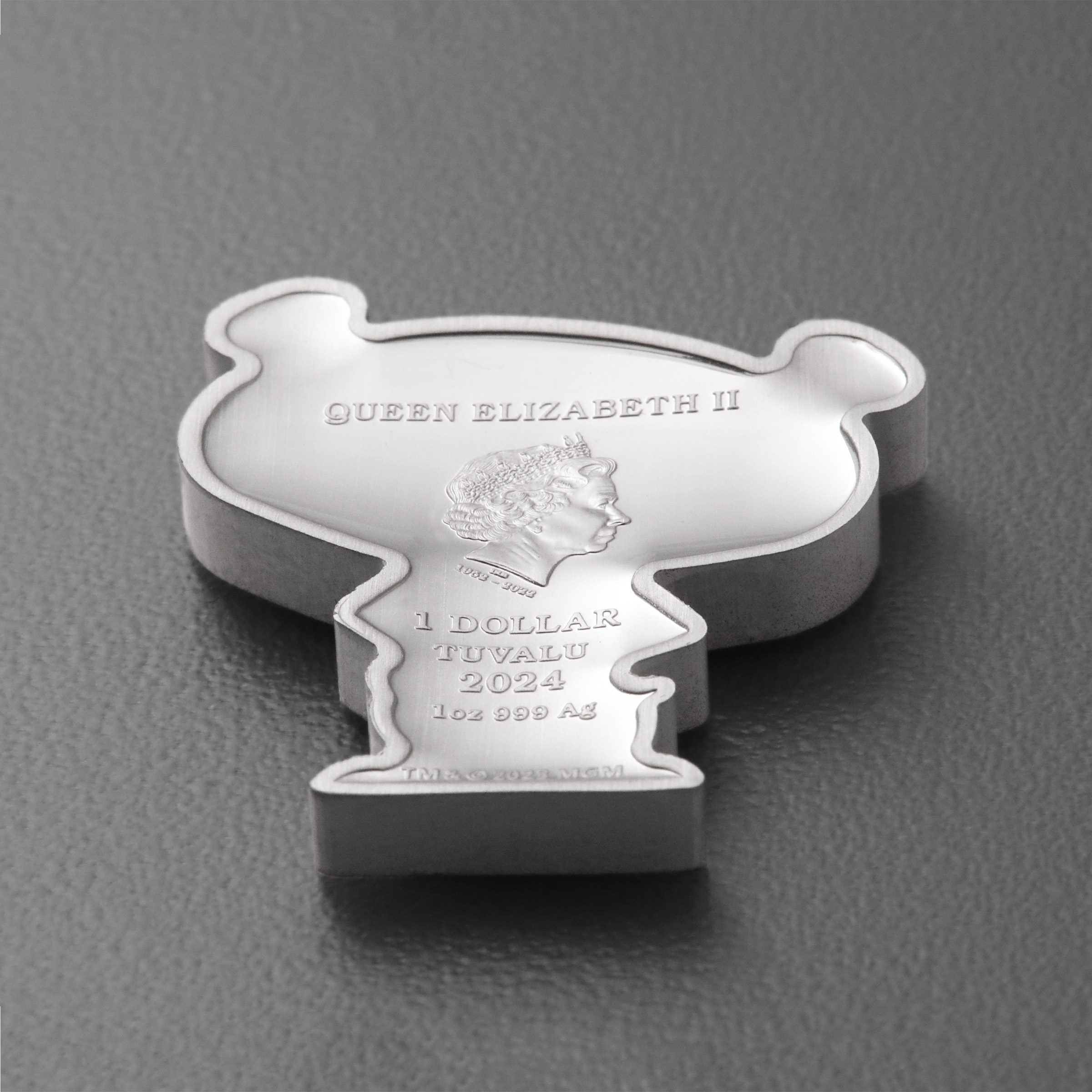 Silbermünze 1oz "Pink Panther" 2024 (koloriert) Minted Mini (Tuvalu) - Detailansicht 3