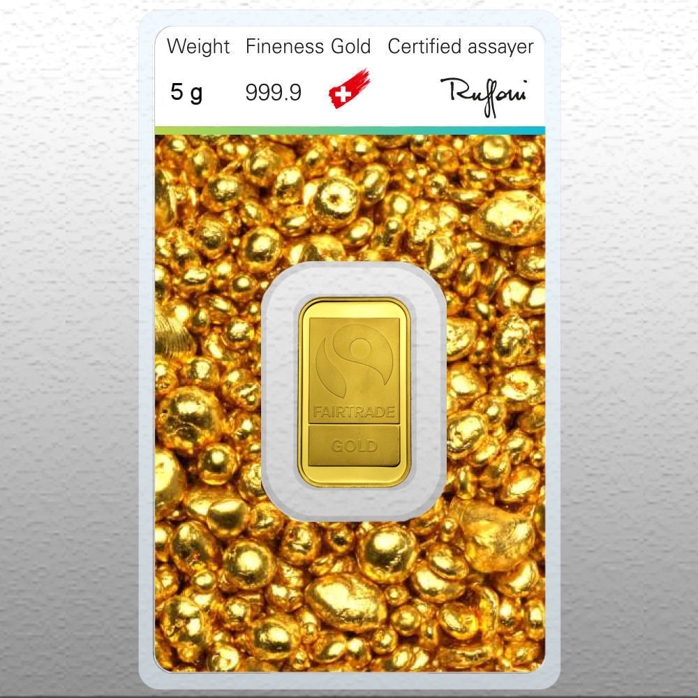 Goldbarren 5g "Fairtrade Gold" (999,9 Au), Blister - Detailansicht 1