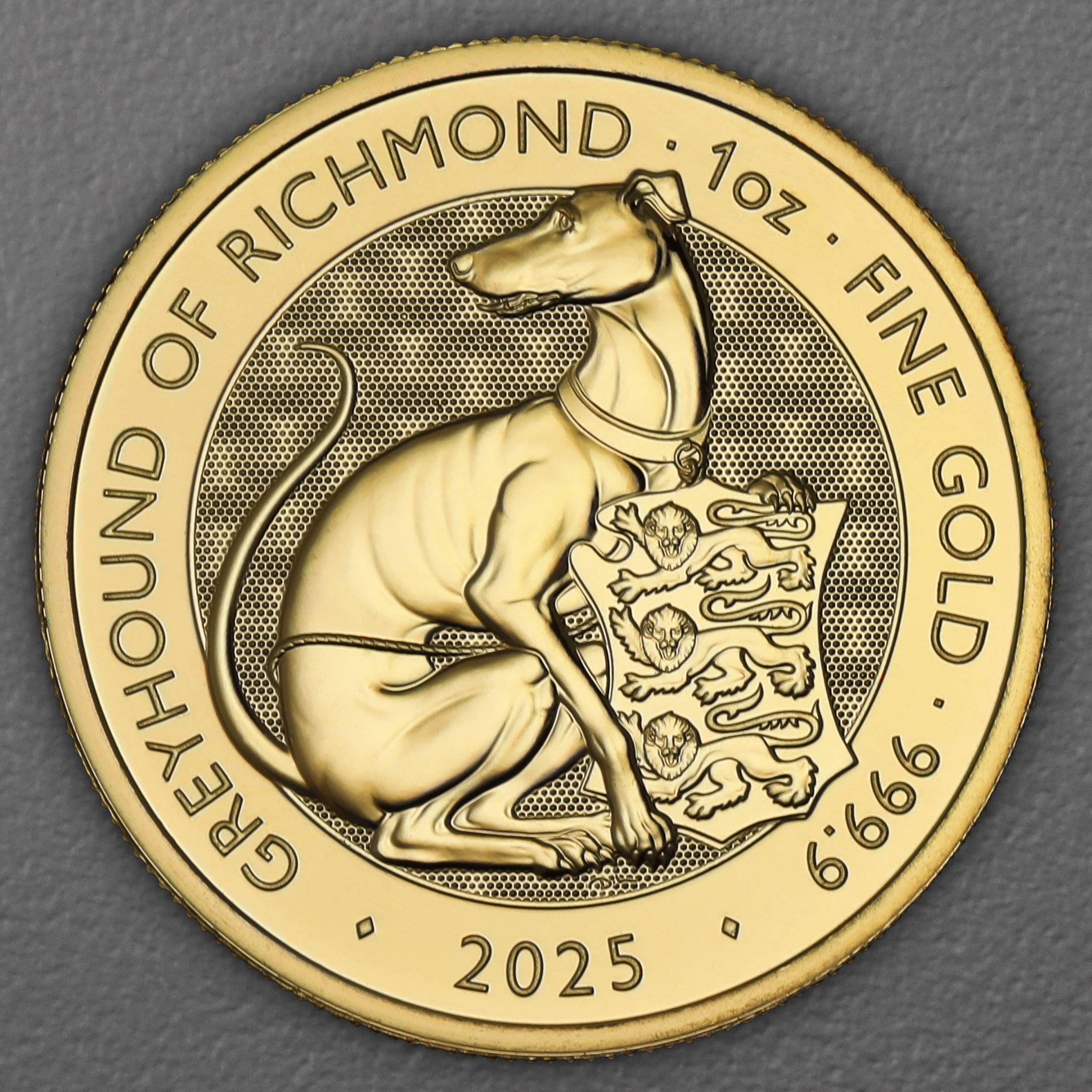 Goldmünze 1oz "Greyhound of Richmond" 2025 Royal Tudor Beasts (Großbritannien) - Hauptansicht