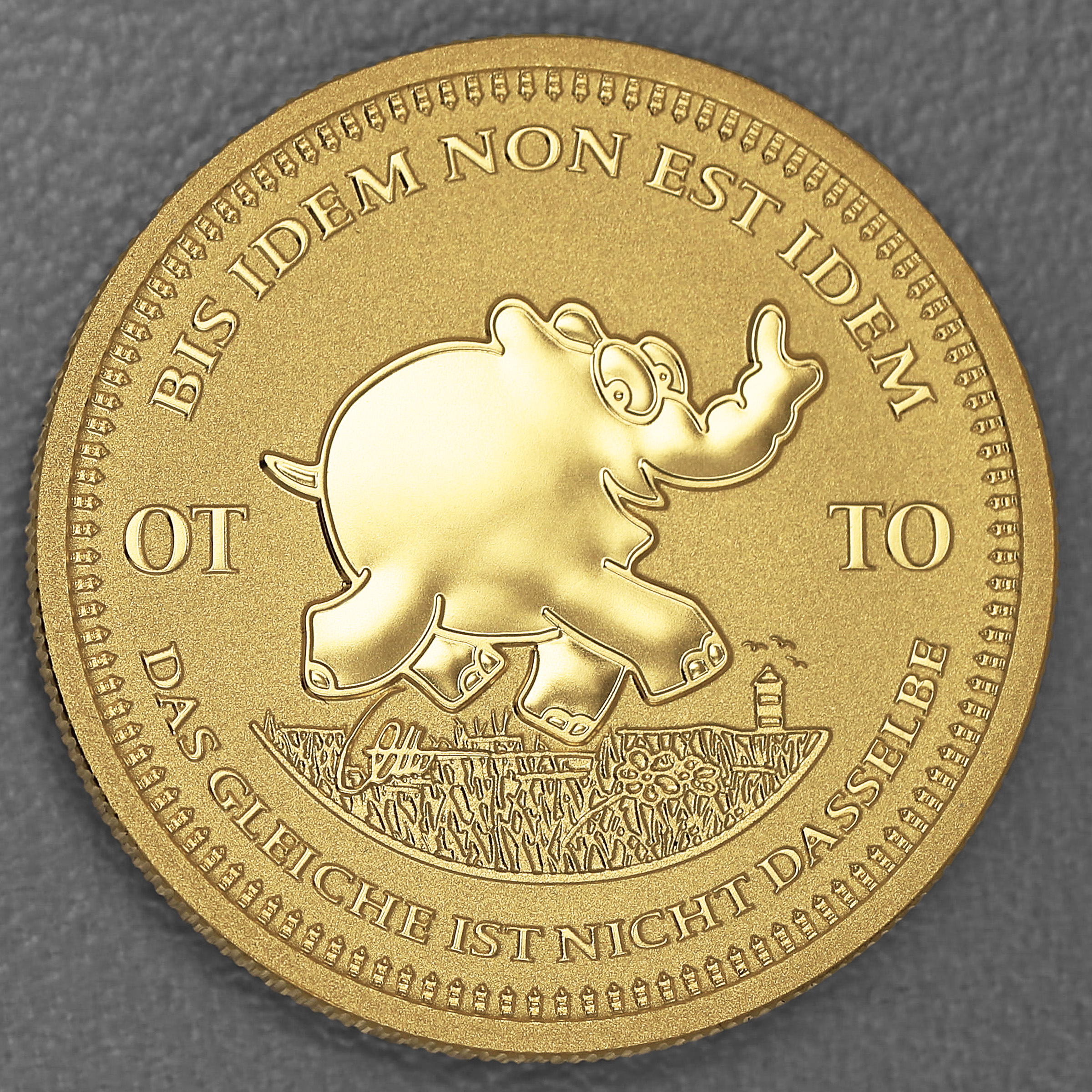 Goldmünze 1oz "Bis Idem Non Est Idem" 2024 Ottifanten – Ottirand (Tuvalu) - Hauptansicht