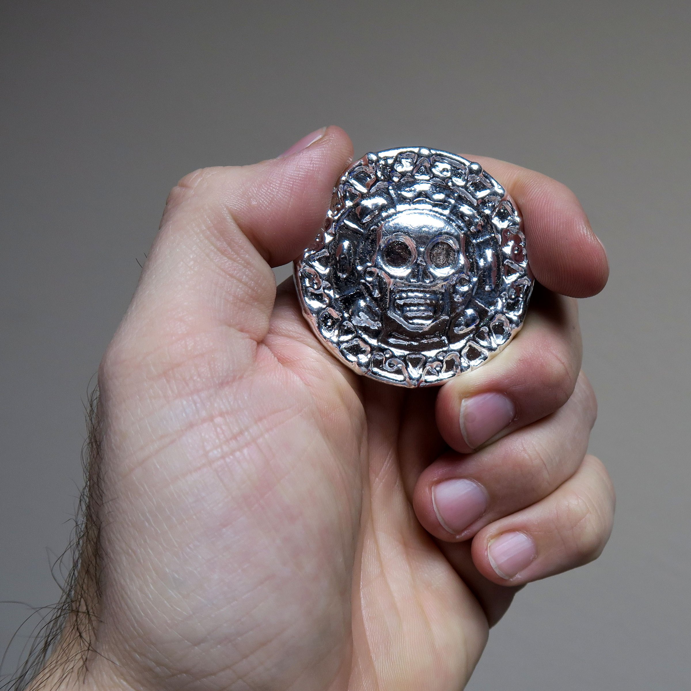 Silber 3-D Barren "Plata Muerta" 100g, gegossen - Detailansicht 2