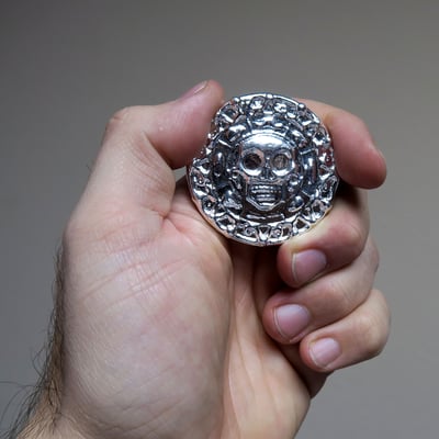 Silber 3-D Barren "Plata Muerta" 100g, gegossen - Miniaturansicht 3