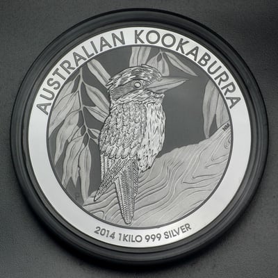 Silbermünze 1kg "Kookaburra" 2014 (Australien) - Miniaturansicht 1