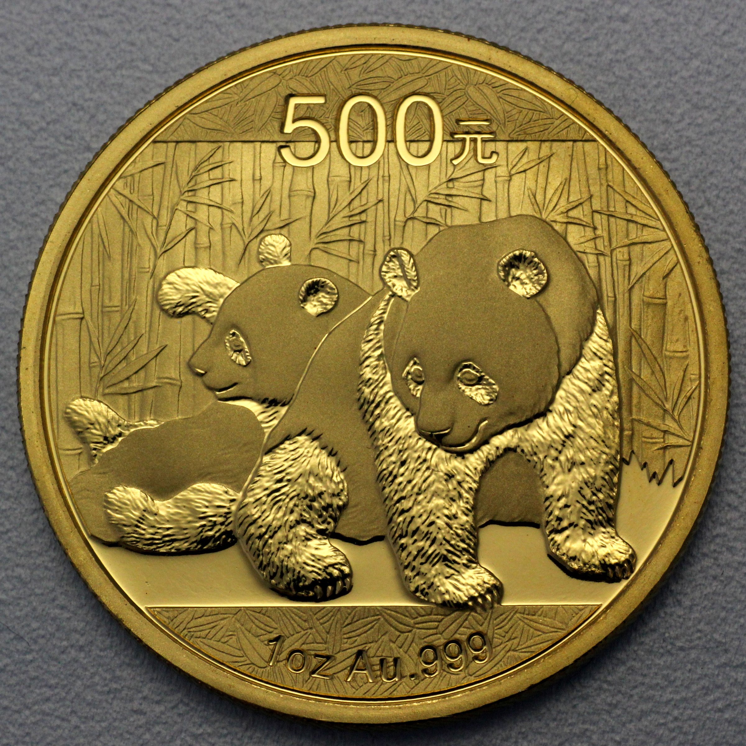 Goldmünze 1oz "Panda" 2010 (China) - Hauptansicht