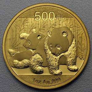 Goldmünze 1oz "Panda" 2010 (China) - Hauptansicht