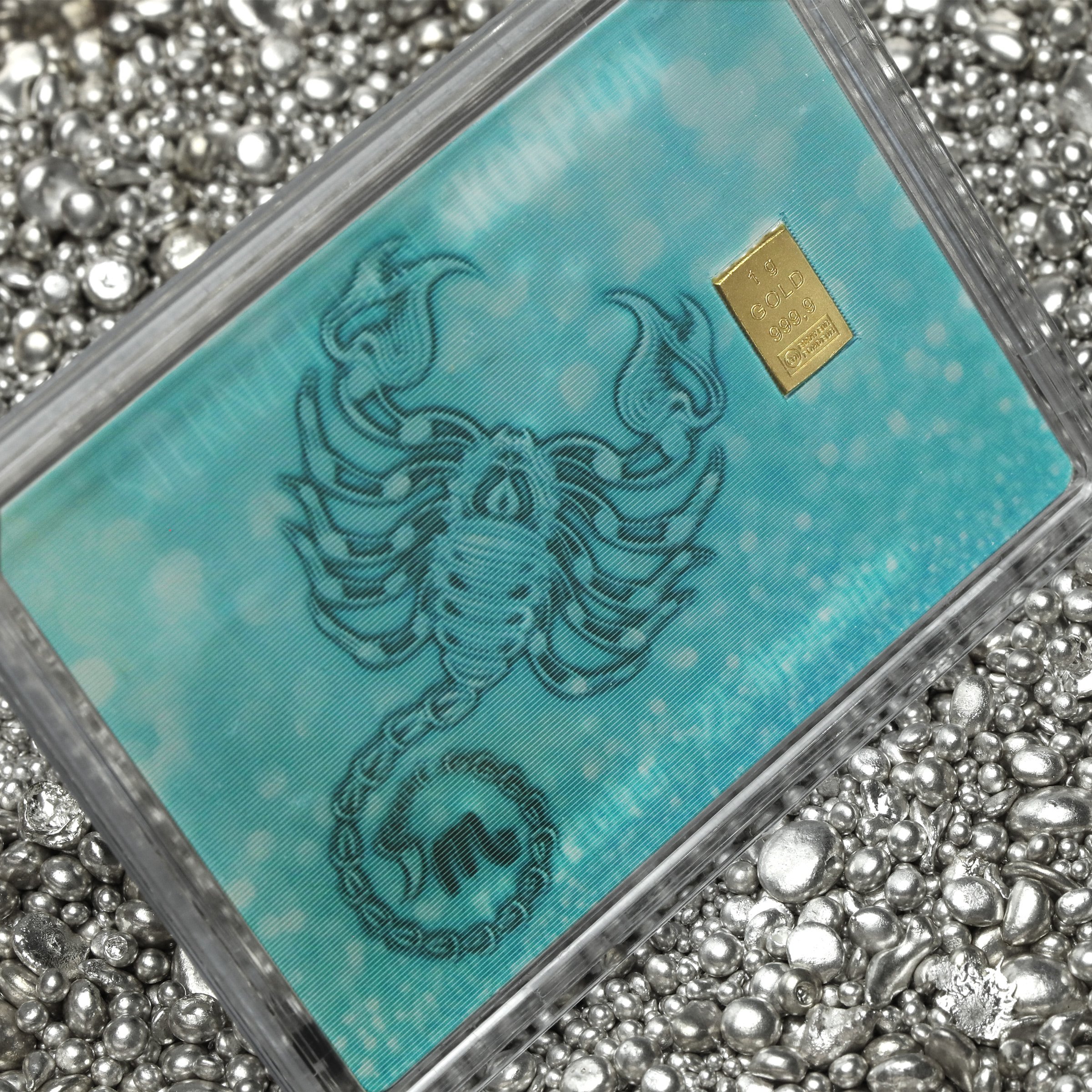 Goldbarren 1g "Sternzeichen: Skorpion" (Flip) - Detailansicht 5