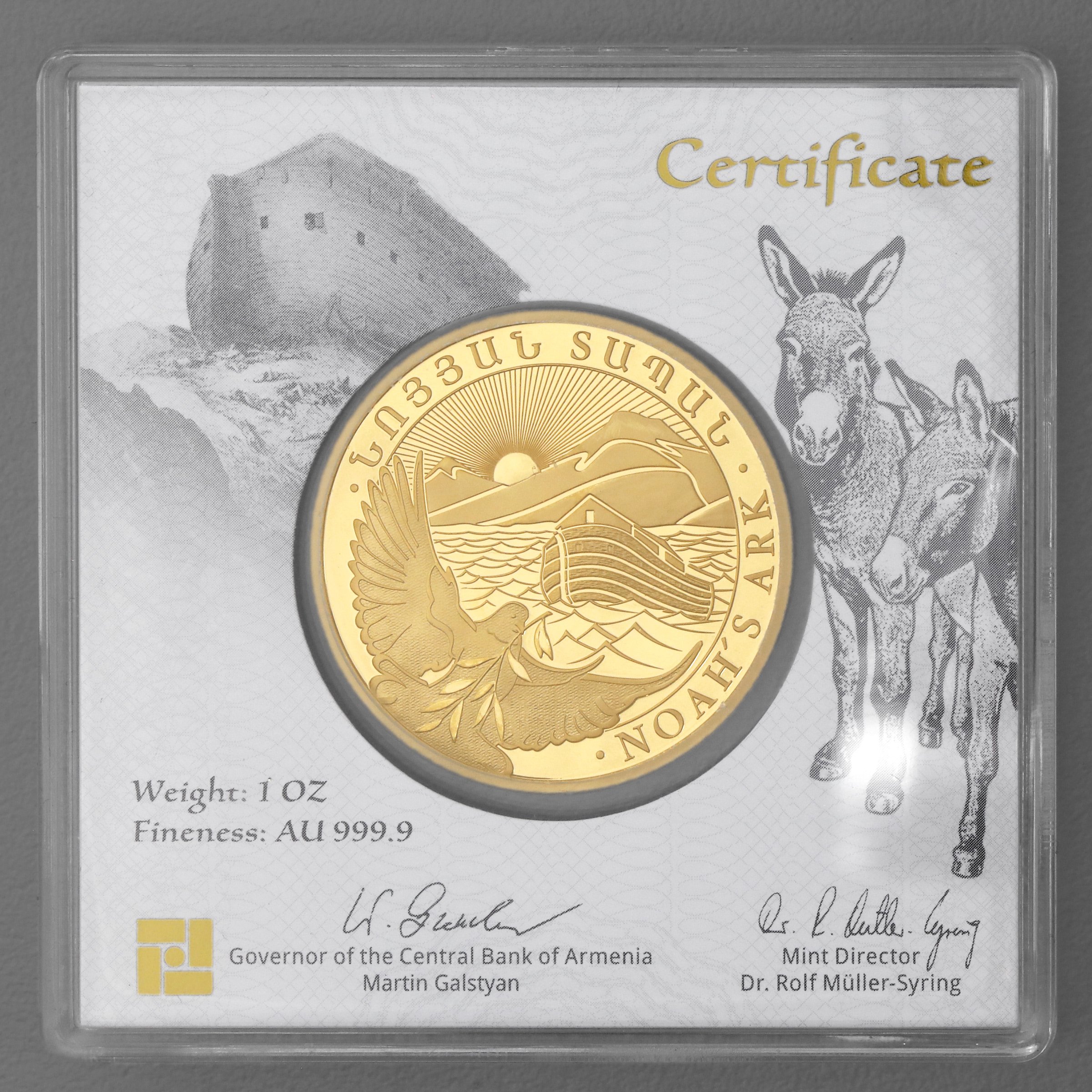 Goldmünze 1oz "Arche Noah" 2023 (Armenien) - Detailansicht 2