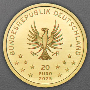 Goldmünze 20 Euro "Luchs" 2025 Rückkehr der Wildtiere (Deutschland) - Miniaturansicht 2