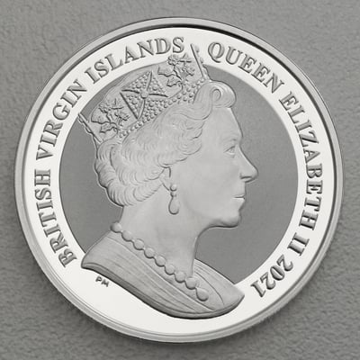 Silbermünze 1oz "American Flamingo" 2021 (Britische Jungferninseln) - Miniaturansicht 2