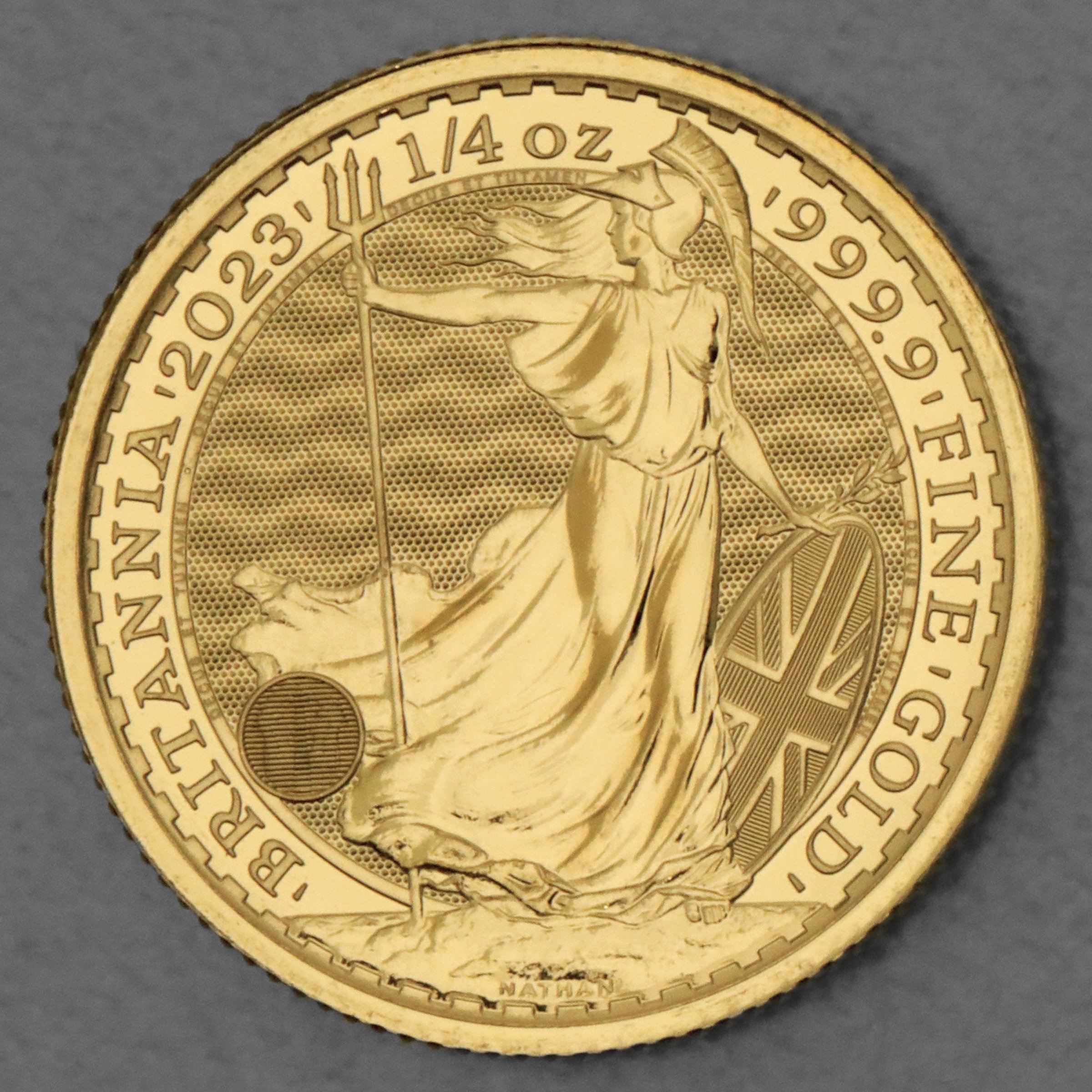 Goldmünze 1/4oz "Britannia" 2023 Charles III. (Großbritannien) - Hauptansicht