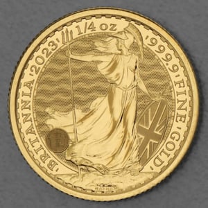 Goldmünze 1/4oz "Britannia" 2023 Charles III. (Großbritannien) - Hauptansicht