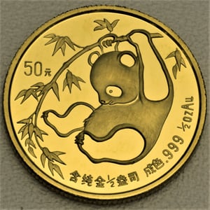 Goldmünze 1/2oz "Panda" 1985 (China) - Hauptansicht