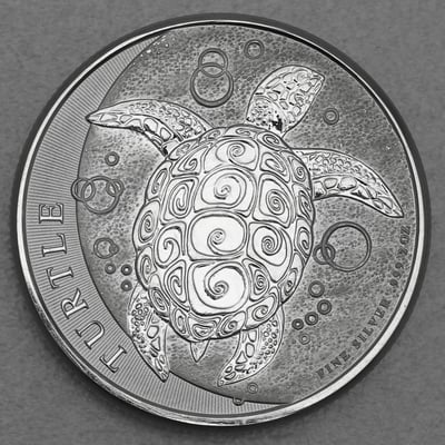 Silbermünze 2oz "Schildkröte" 2015 (Niue) - Miniaturansicht 1