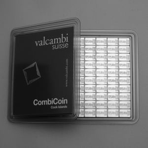 Münztafel 100 x 1g Ag "CombiCoin" (Cook Islands) - Miniaturansicht 1