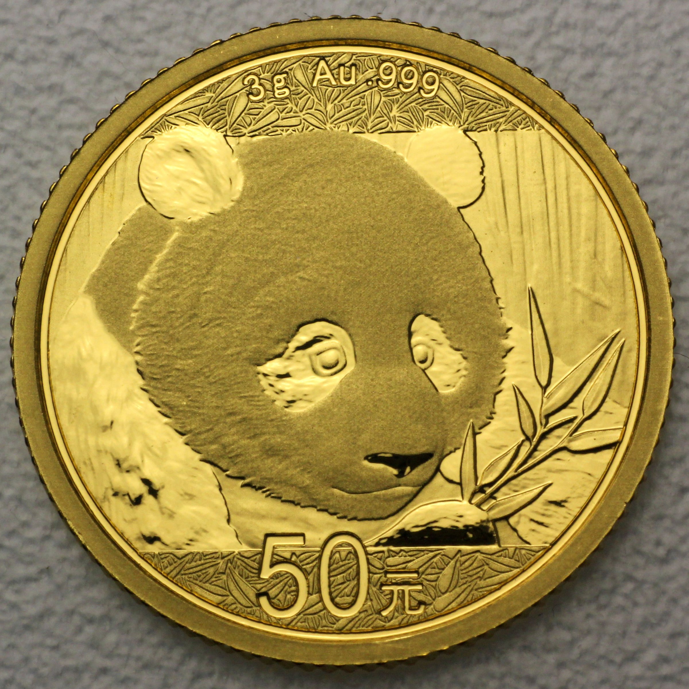 Goldmünze 3g "Panda" 2018 (China) - Hauptansicht