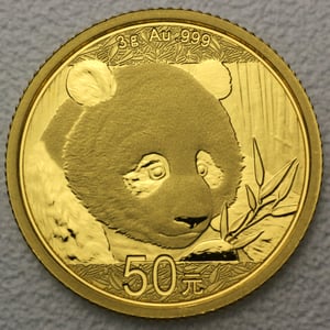 Goldmünze 3g "Panda" 2018 (China) - Hauptansicht